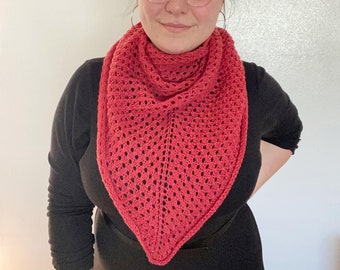 Spruce Berries Shawl Knitting Pattern PDF - lightweight knit wrap scarf
