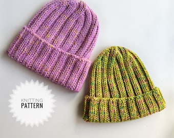Daily Beanie Knitting Pattern | Beginner-friendly Knit Hat | Digital PDF