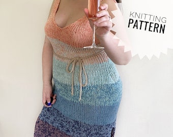 Serendipity Dress Knitting Pattern – Size‑Inclusive Knit PDF (XS–5X)
