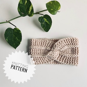Ear Warmer Knitting Pattern | Lakeshore Ear Warmer | Headband Knitting Pattern | Bulky Yarn | Stash-Buster | Knitting for Beginners