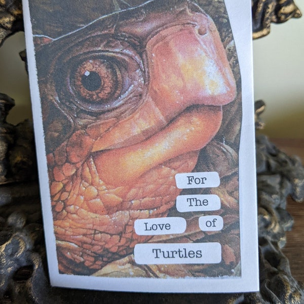 For the Love of Turtles Printable Digital Download Zine/ Swampcore/ Goblincore mini zine