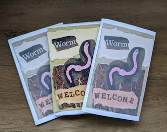 Worm Welcome Mini Zine Printable Digital Download: Learn about Earthworms/ Goblincore