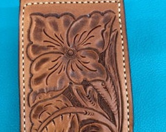 Hand Tooled Money Clip