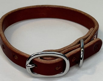 Custom Leather Dog Collar ( Heavy Leather)