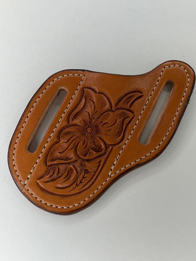 Custom Hand Tooled Leather Knife Sheath Etsy