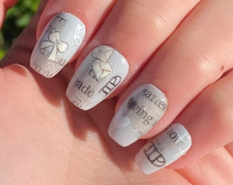 Taylor Swift The Tortured Poets Department Inspired Press on Nails