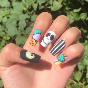 The Nightmare Before Christmas Nail Art Decals Set #1 - Nail Salon
