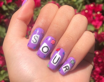 Olivia Rodrigo Sour Press on Nails