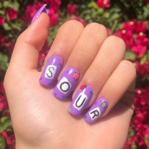 Olivia Rodrigo Sour Press on Nails
