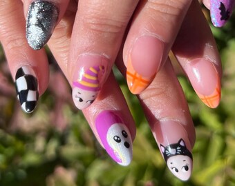 Halloween Sonny Angel Inspired Press on Nails
