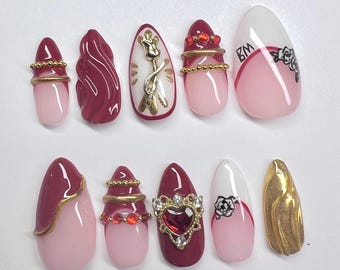 The Romantic Bruno Mars Press on Nails