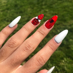 Spider-Man Disney Press on Nails