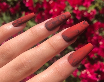 Stranger Things Vecna Press on Nails | The Upside-down |