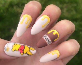 Winnie the Pooh Disney Character Press on Nails
