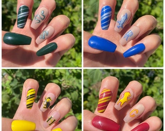 HP Wizarding Houses Press on Nails