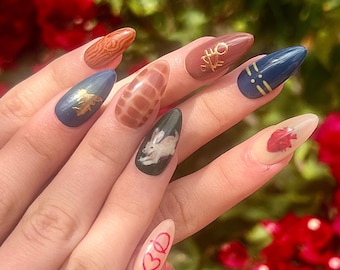 Yellowjackets Inspired Press on Nails