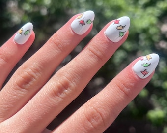 Heartstopper Press on Nails | Multiple Lengths and Shapes | Pride Flag Colors