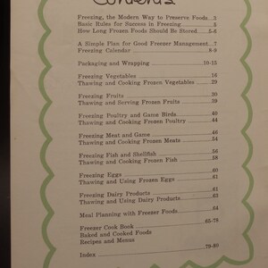 1958 Livre de recettes sur la congélation des aliments à la maison image 2