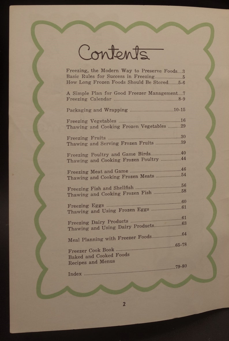 1958 Livre de recettes sur la congélation des aliments à la maison image 2