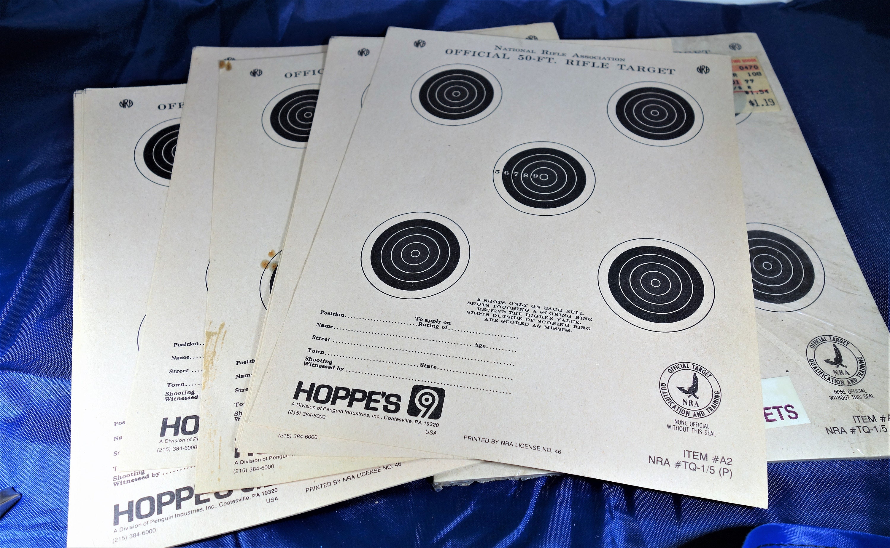 1999 Official NRA 50-ft. Rifle Targets | Etsy