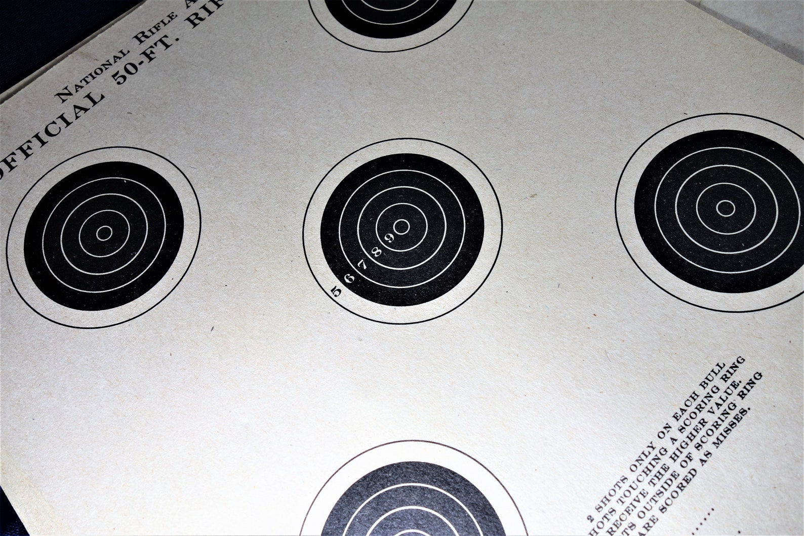 1999 Official NRA 50-ft. Rifle Targets | Etsy