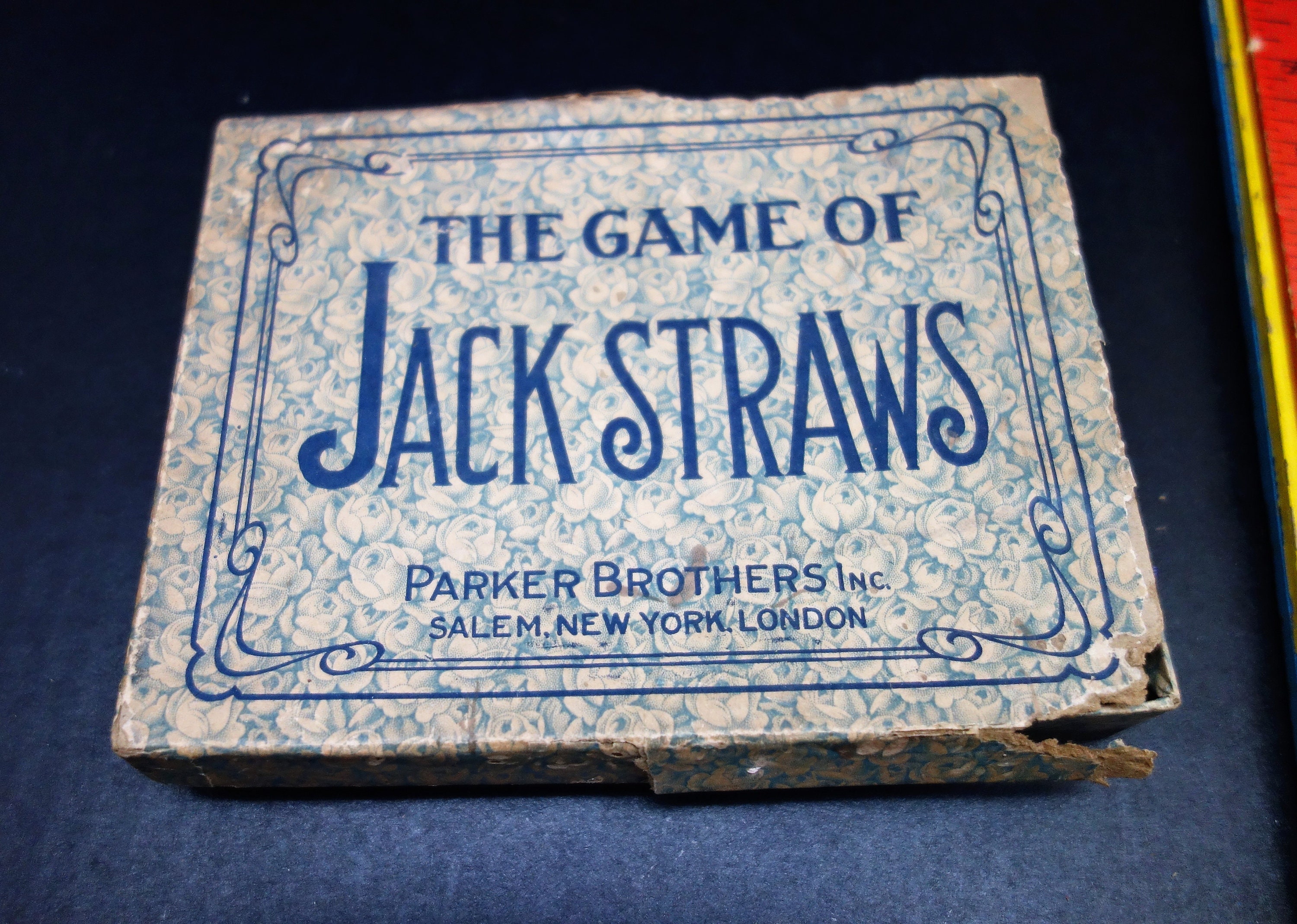Antique Jack Straws Game Parker Brothers 1940's Etsy