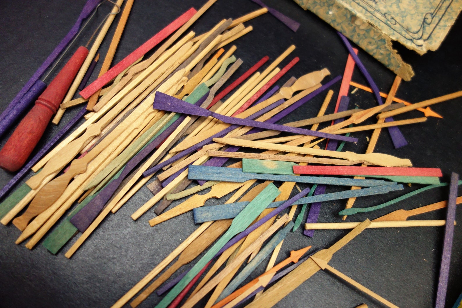 Antique Jack Straws Game Parker Brothers 1940's Etsy