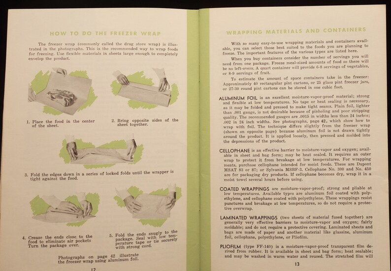 1958 Livre de recettes sur la congélation des aliments à la maison image 8