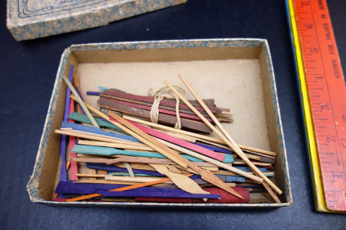 Antique Jack Straws Game Parker Brothers 1940's Etsy