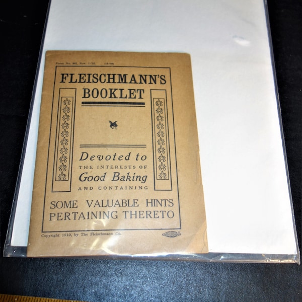 1910 FLEISCHMANN'S Booklet