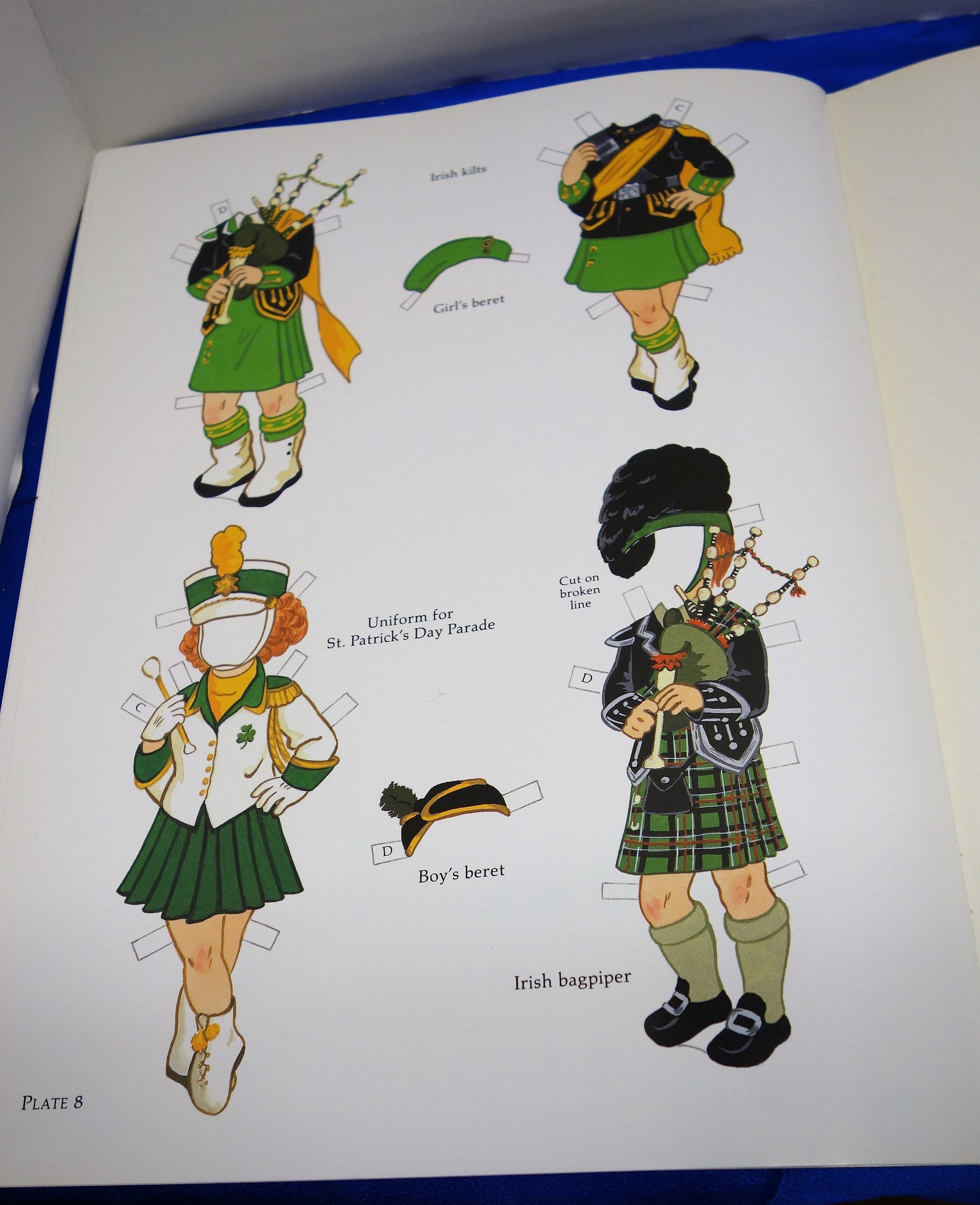 Irish Girl and Boy Paper Dolls by Kathy Allert splendid 1995 Etsy