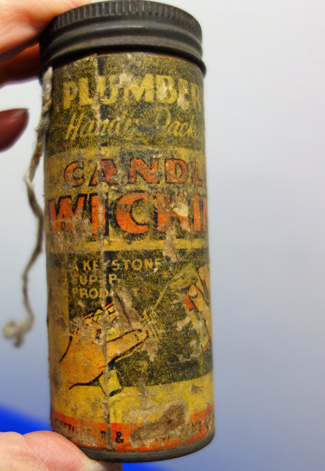 3 Fantastic Antique Vintage Plumber's Handy Package Candle Etsy