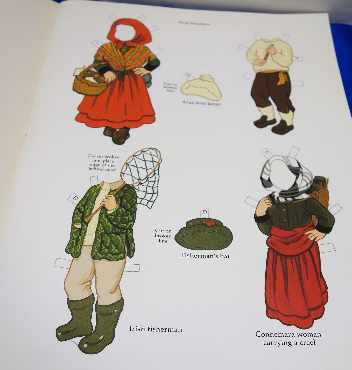 Irish Girl and Boy Paper Dolls by Kathy Allert splendid 1995 Etsy