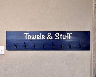 Pine Pool Swimsuit and Towel Rack