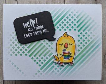 Three Funny Hormone Related Handmade Greeting Cards **Free Shipping**