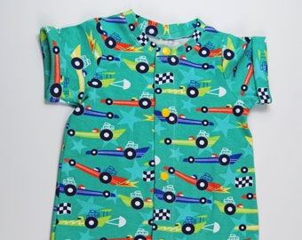 9-12 Month Feather Snap UpOpen Playsuit Romper