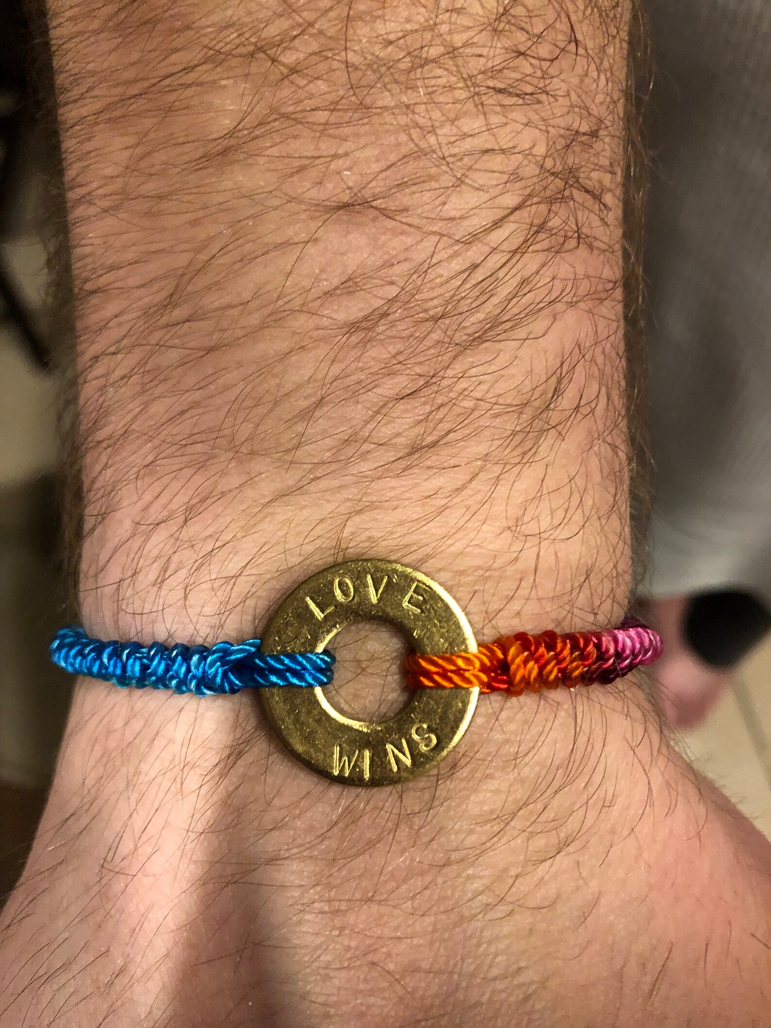 Custom Braided Intent Bracelet brass, Nickel or Black Tokens Etsy