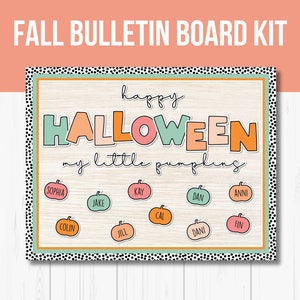 Halloween Bulletin Board Kit, Printable Classroom Door Decor, Easy Autumn Classroom Decorations