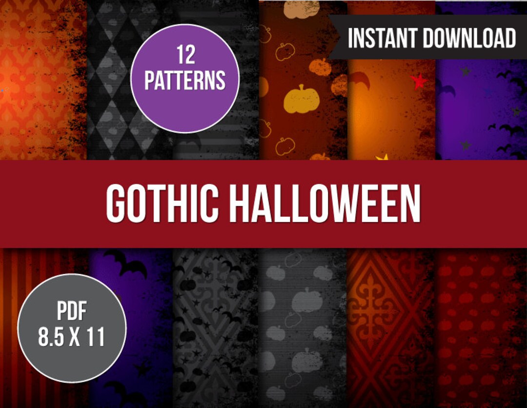 halloween-scrapbook-paper-digital-paper-gothic-halloween-paper