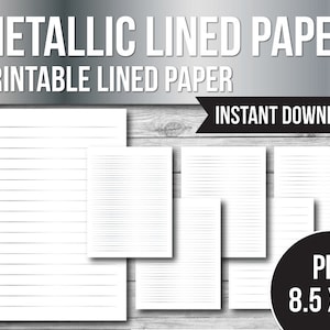 Lot de papiers lignés imprimables, règle large du Collège, cahier, papier ligné PDF SVG PNG Jpeg