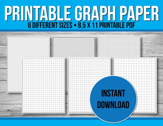 printable graph paper bundle grid paper printable paper etsy