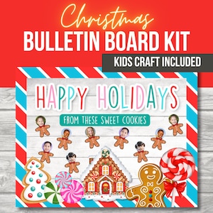 Christmas Bulletin Board, December Bulletin Board With Student Activity, Printable Bulletin Board Kit PDF
