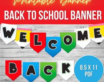 Editable Banner, Back to School Printable Banner, Apple Bunting Banner ...