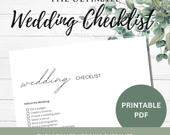 Lista de verificación para la planificación de bodas: más de 160 tareas y cronograma (plantilla imprimible)