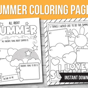 Printable Coloring Pages Activity, Kids Coloring Activity, Craft for ...