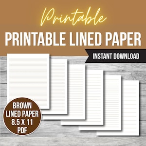 Lot de papiers lignés imprimables, règle large du Collège, cahier, papier ligné PDF SVG PNG Jpeg