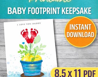Vatertags-Fußabdruck: Baby-Andenken