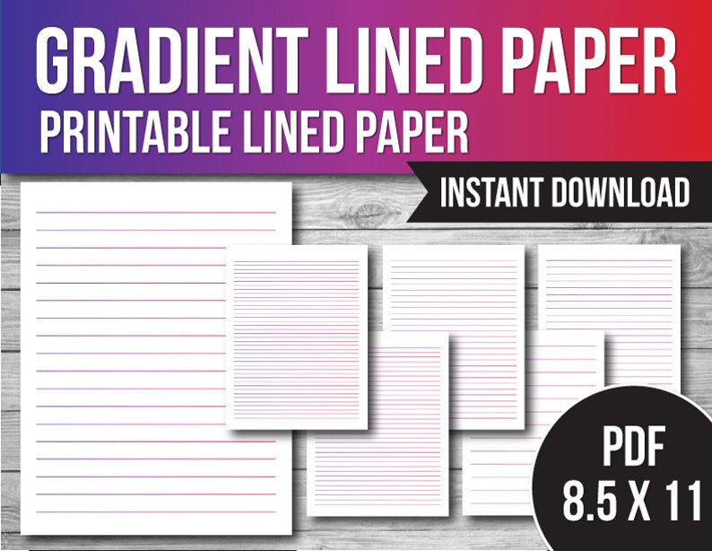 Printable Lined Paper Bundle Wide - Il 794xN.4200461732 7sfe 