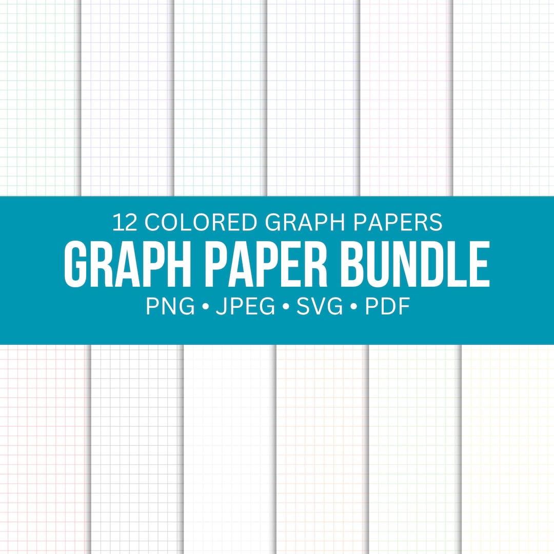 Graph Paper Printable, Grid Paper, Graph Notebook, Printable Graph ...