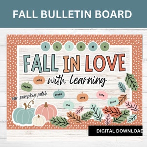 Fall Classroom Bulletin Board Kit: Printable Autumn Decor (Digital Download)